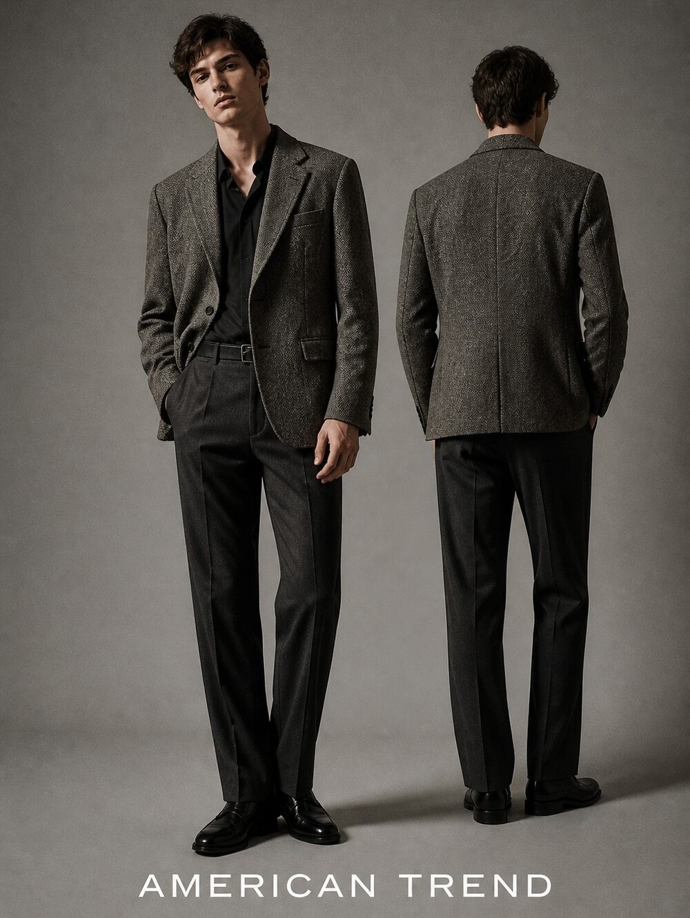 American Trend wool suit blazer/jacket. Size 44R